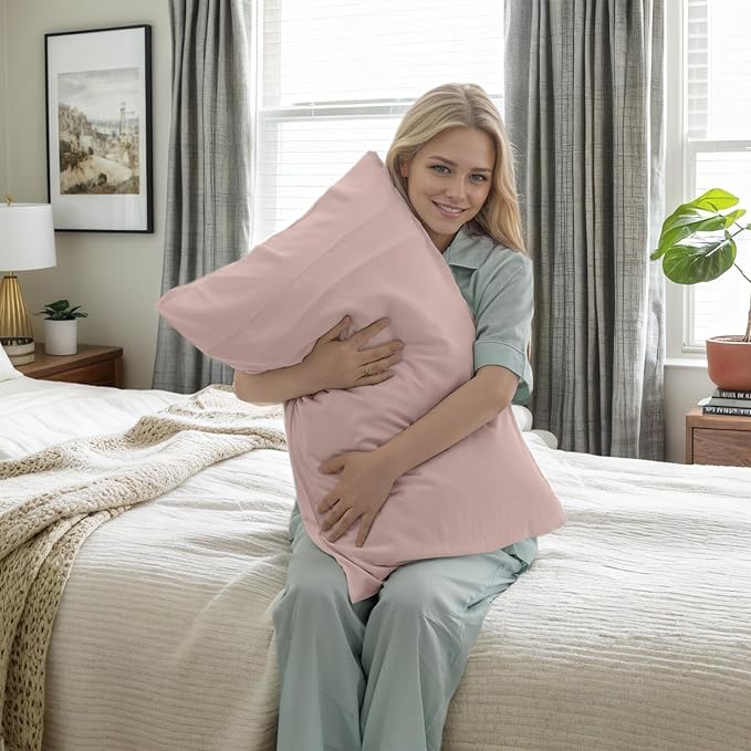 Bamboo Cooling Pillowcase Set - Queen - 20 x 30 in - 2 Pack - 2 Piece