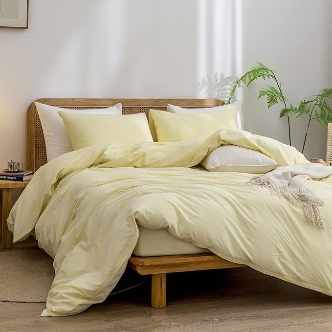 Linen Duvet Cover Set - King - 3 Piece