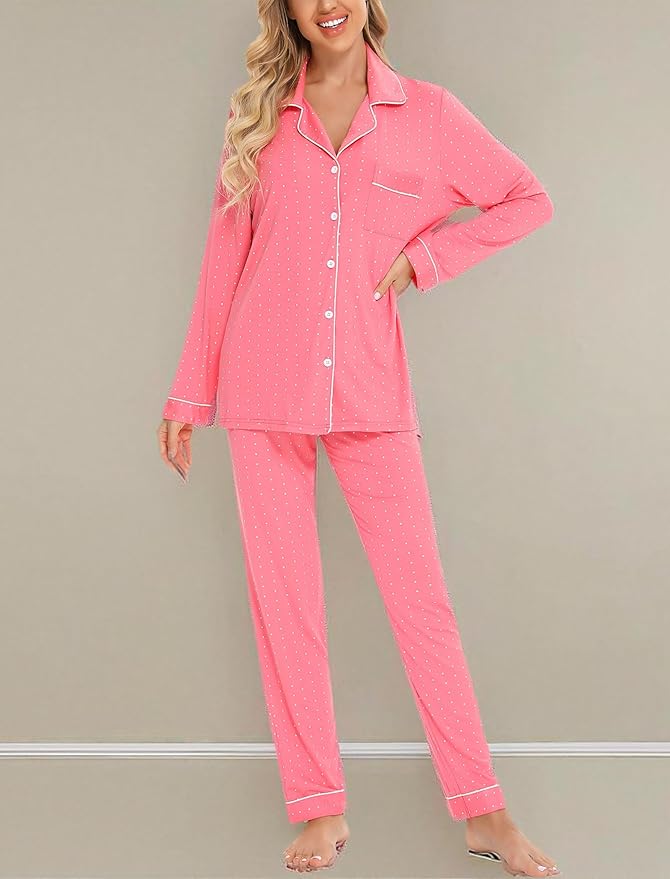 Women's Pants Pajama Set - Long Sleeve - 2 Piece