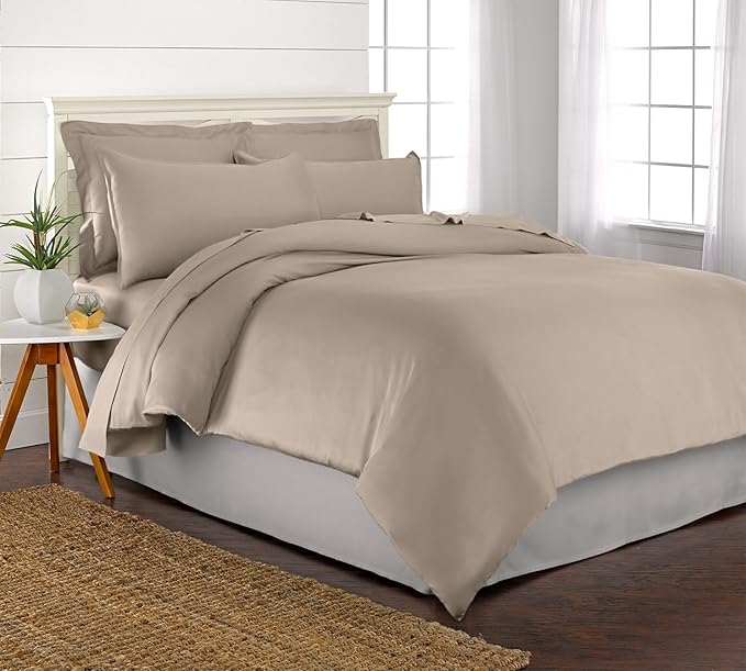 Bamboo Cooling Duvet Cover Set - Queen - 3 Piece