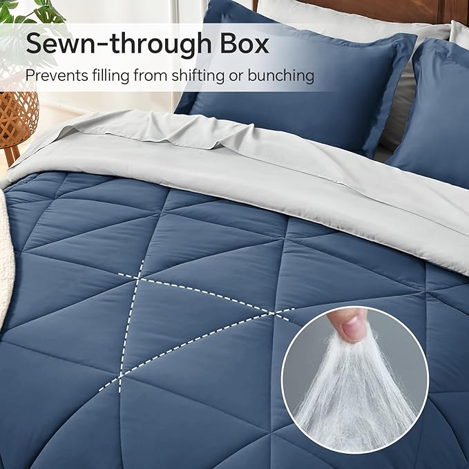 Microfiber Comforter Set - California King - 7 Piece