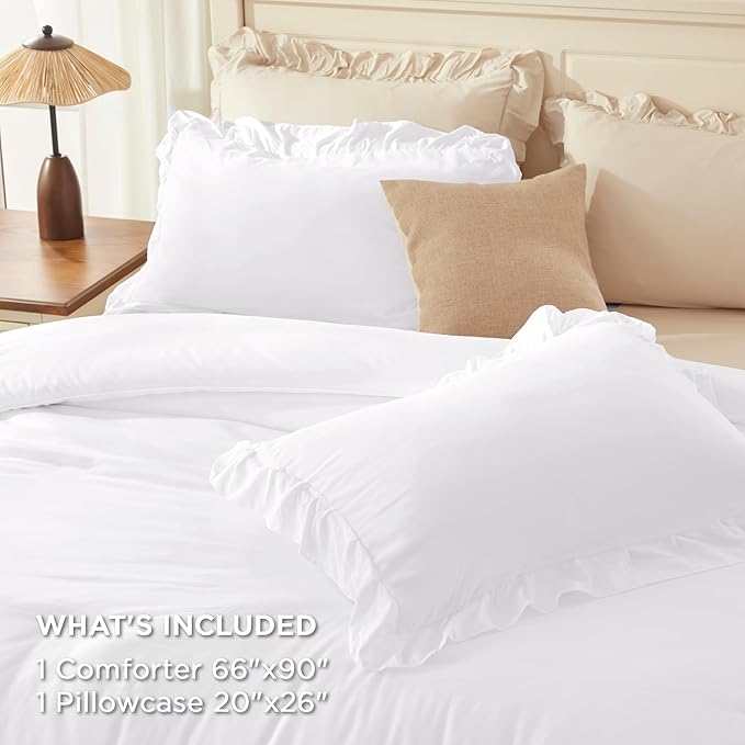 Microfiber Comforter Set - Twin - 66 x 90 in - 2 Piece