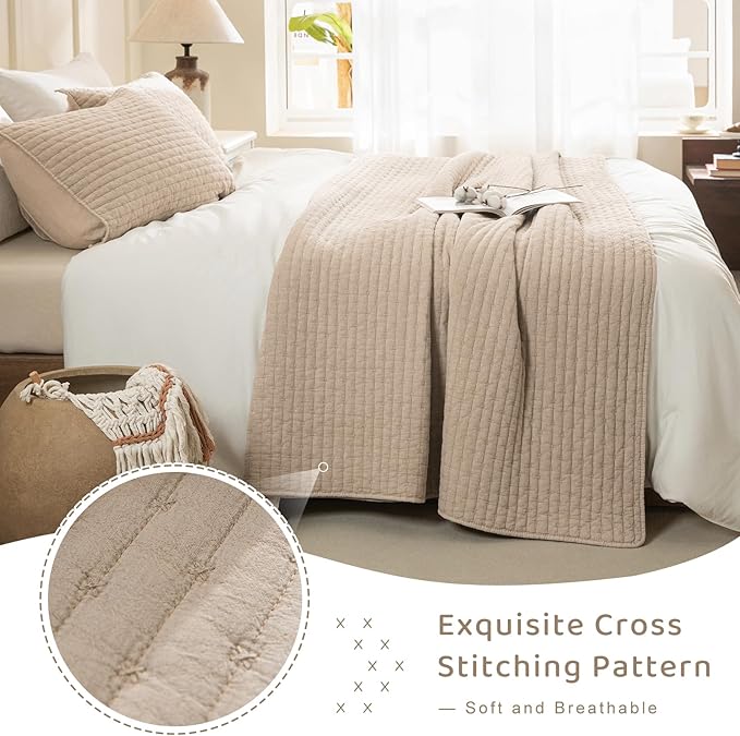 100% Cotton Bedding Set - California King - 3 Piece