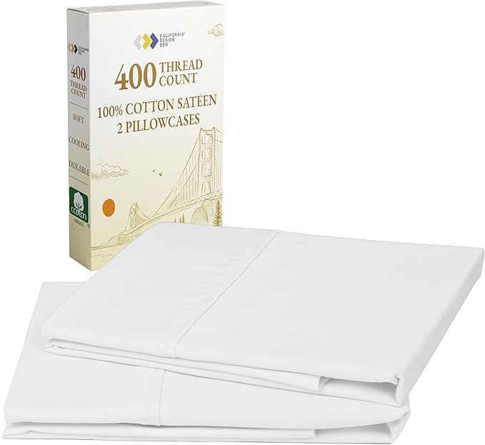 100% Cotton Pillowcase Set - King - 2 Piece
