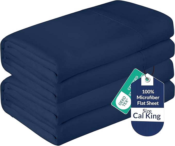 Microfiber Flat Sheet - California King - 2 Pack