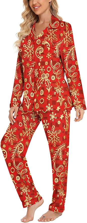 Women's Pants Pajama Set - Long Sleeve - 2 Piece