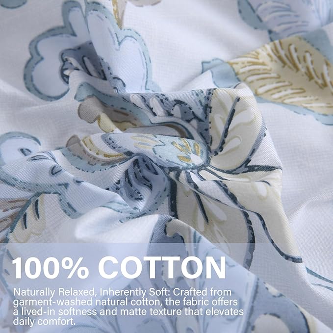 100% Cotton Duvet Cover Set - Queen - 3 Piece