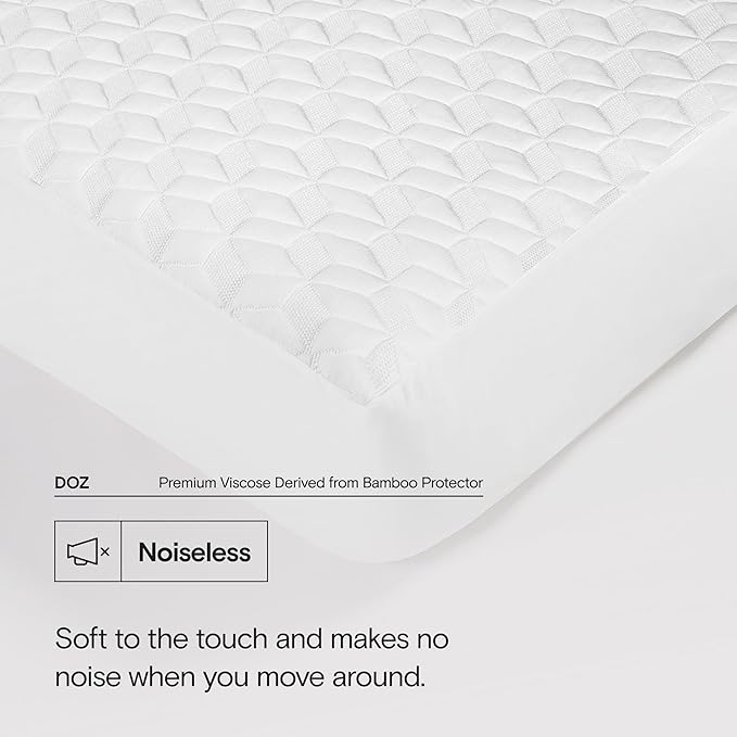 Bamboo Cooling Mattress Protector - Twin XL - 16 in Deep Pocket