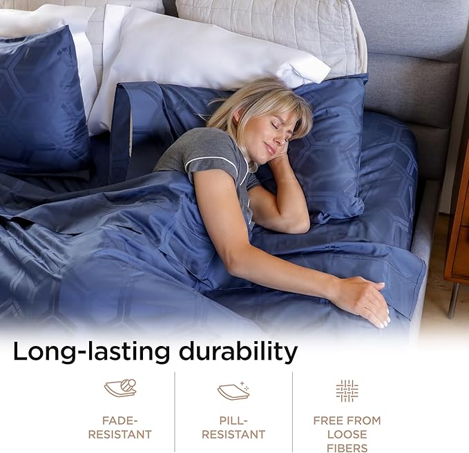 100% Cotton Cooling Bed Sheet Set - King - 4 Piece