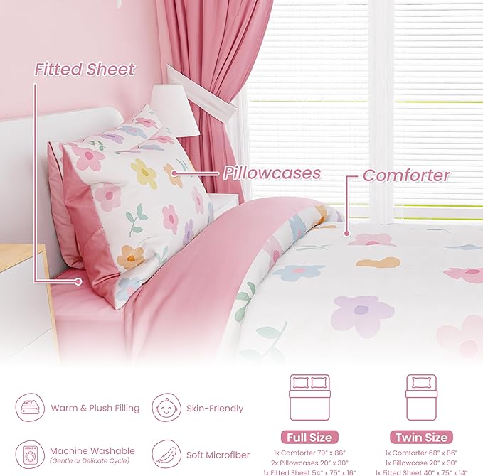 Microfiber Comforter Set - Full - 98 x 86 in - 4 Piece