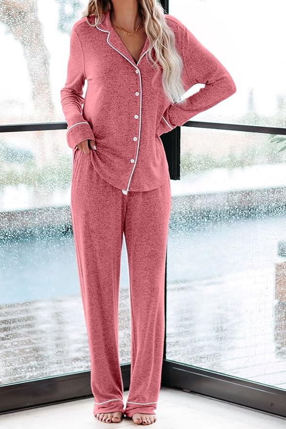 Women's Pajama Set - Long Sleeve - 2 Piece