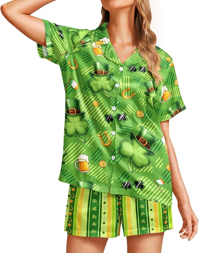 Women's Pajama Set - Short Sleeve - 2 Piece