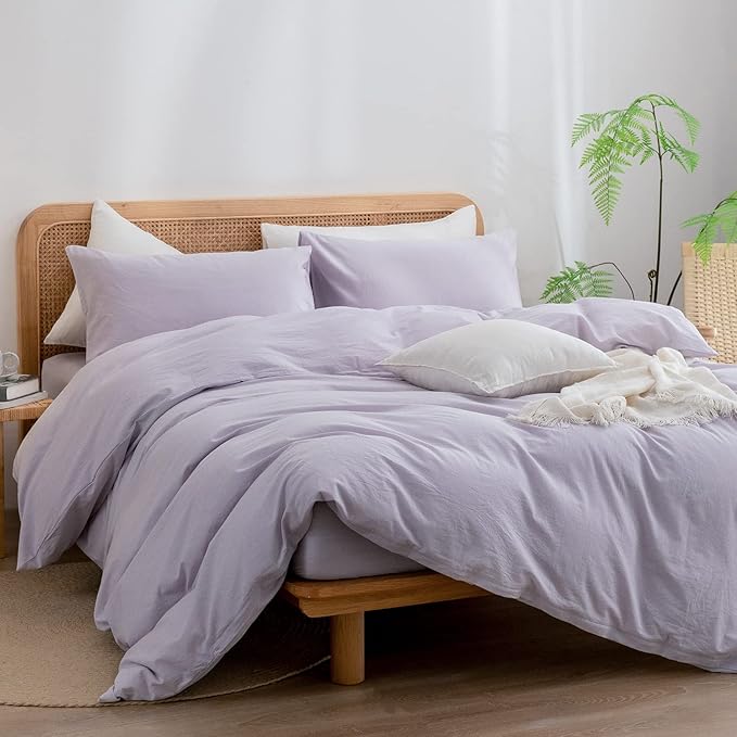 Linen Duvet Cover Set - King - 3 Piece