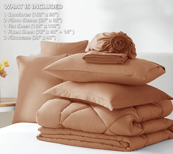 Down Alternative Comforter Set - King - 7 Piece