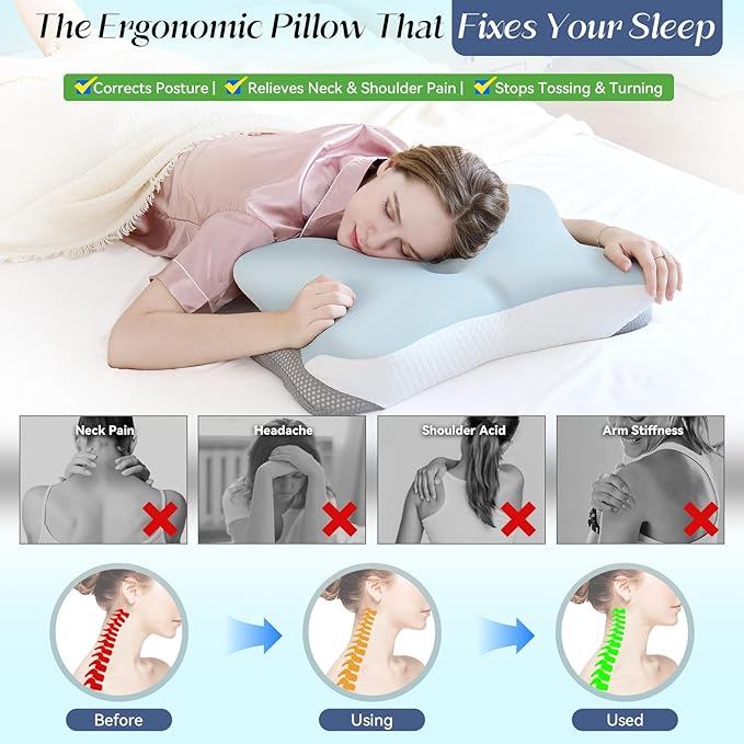 Memory Foam Orthopedic Bed Pillow