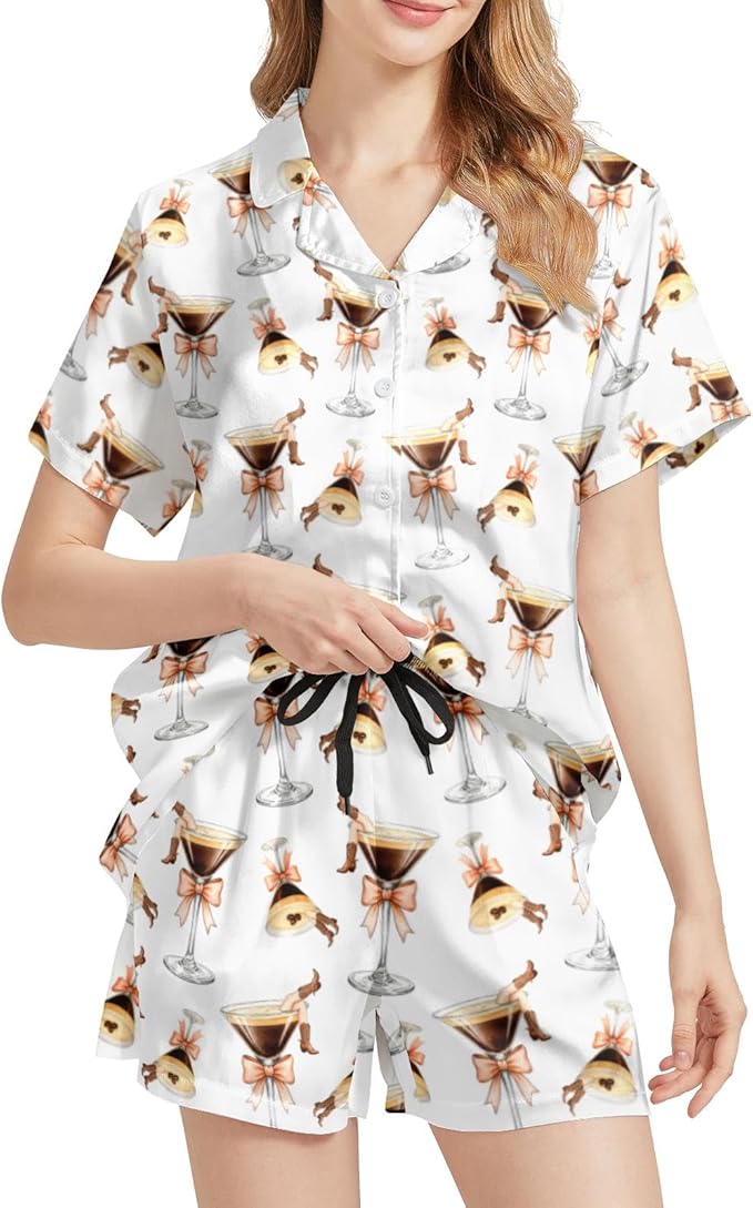 Women's Pajama Set - Short Sleeve - 2 Piece