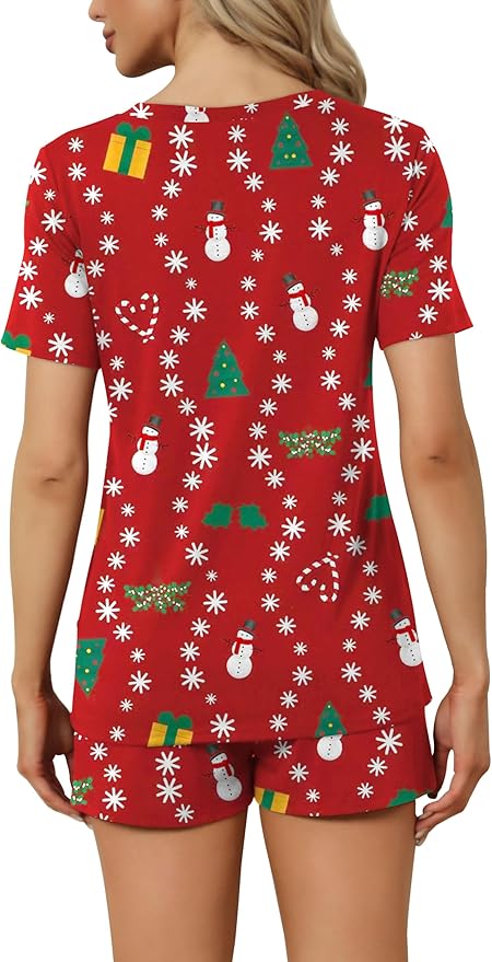 Women's Pajama Set - Short Sleeve - 2 Piece