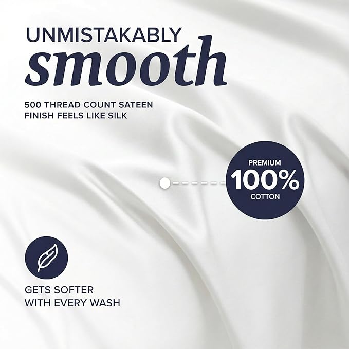 100% Cotton Bed Sheet Set - Twin - 3 Piece
