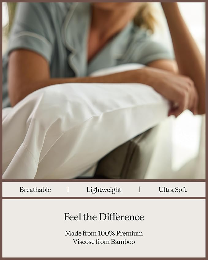 Bamboo Pillowcase Set - Standard - 2 Piece