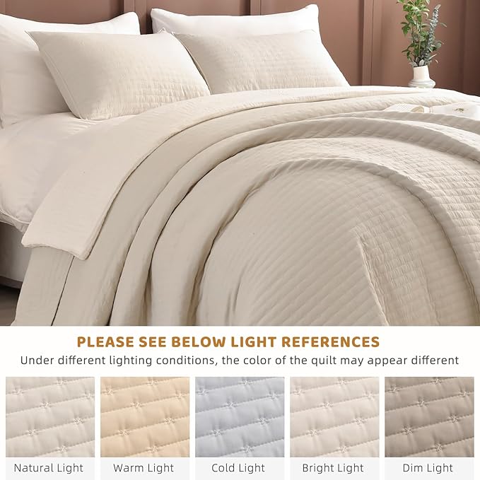 100% Cotton Bedding Set - Queen - 3 Piece