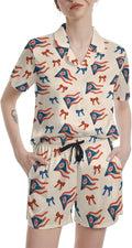 Women's Pajama Set - Short Sleeve - 2 Piece