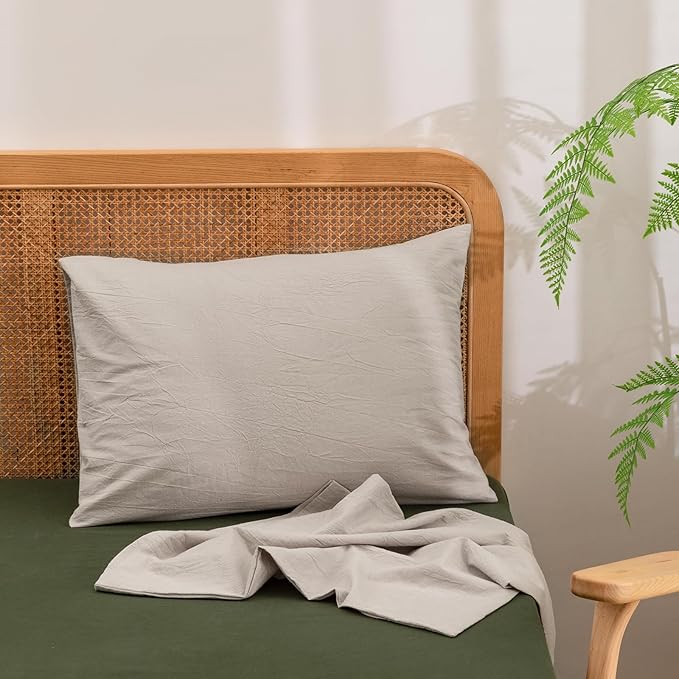 Linen Pillowcase Set - Standard - 20 x 26 in
