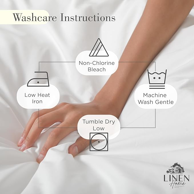 100% Cotton Pillowcase Set - King - 2 Piece