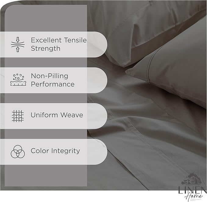 100% Cotton Bed Sheet Set - Twin - 3 Piece