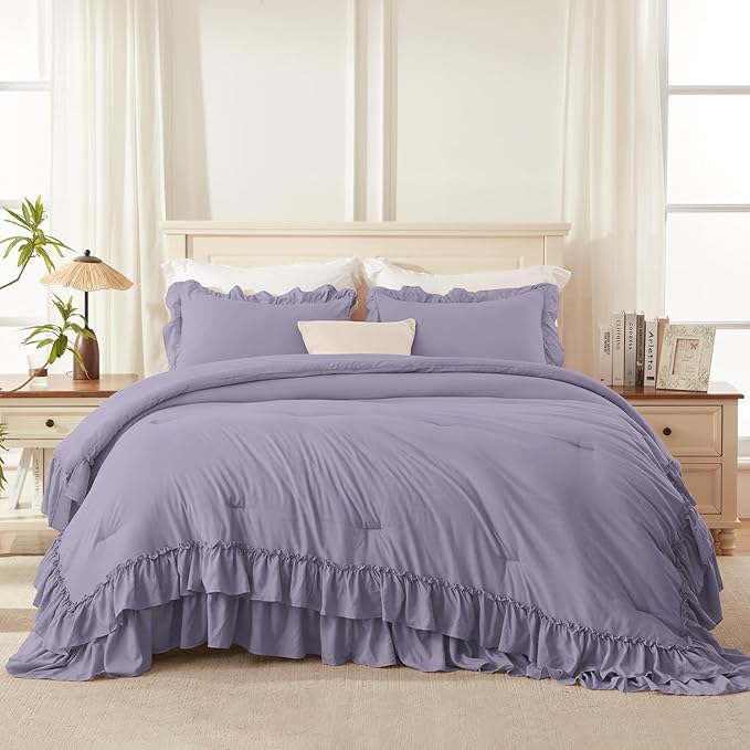Microfiber Comforter Set - California King - 104 x 96 in - 3 Piece