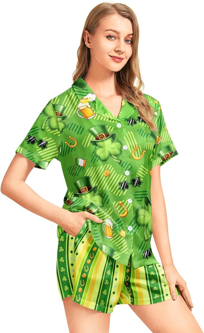 Women's Pajama Set - Short Sleeve - 2 Piece