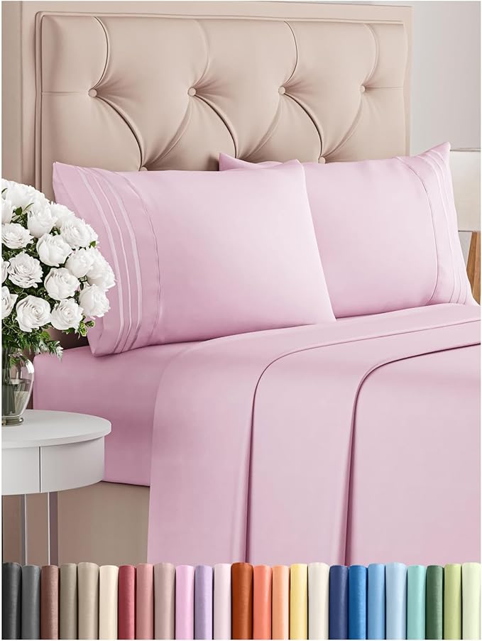 Cooling Bed Sheet Set - Queen - 4 Piece