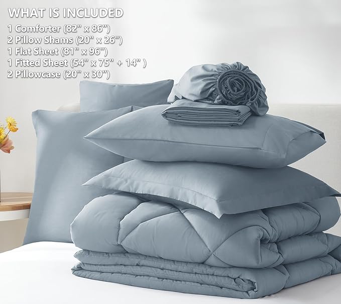Down Alternative Comforter Set - Full - 7 Piece