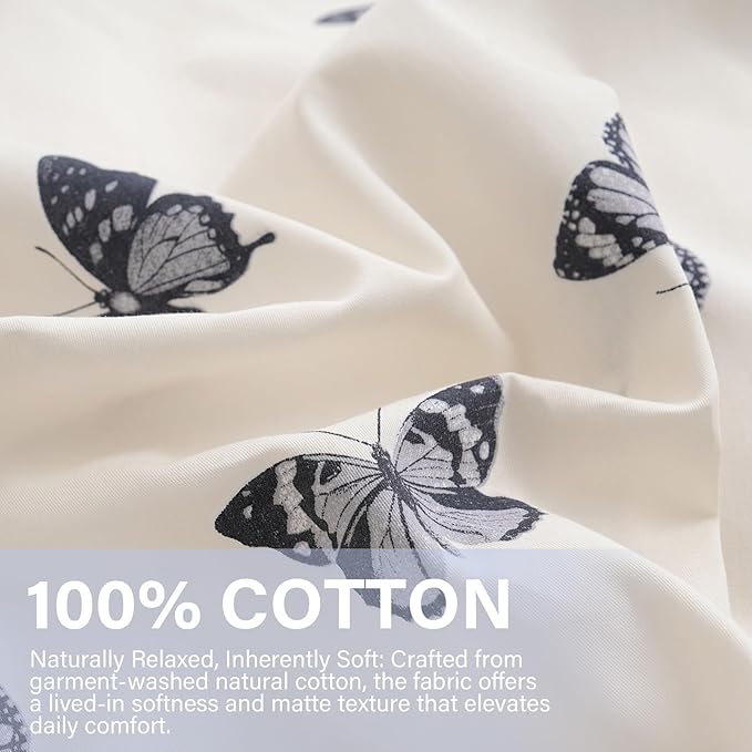 100% Cotton Duvet Cover Set - Queen - 3 Piece