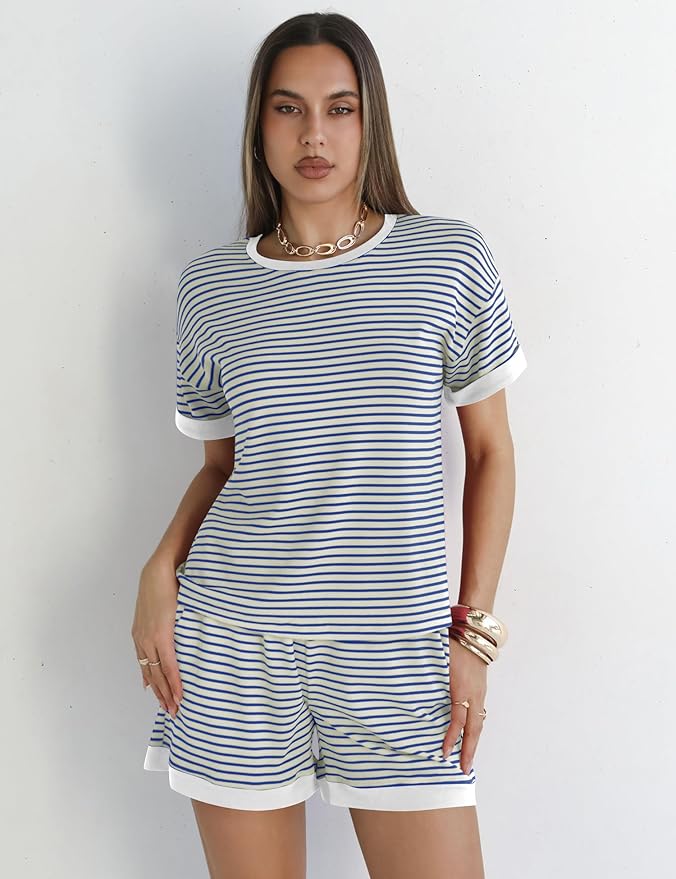 Shorts Pajama Set - Short Sleeve - 2 Piece