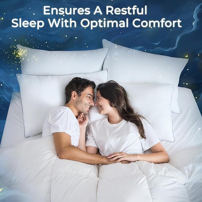 Down Alternative Bed Pillow - King - 4 Pack