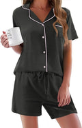 Women's Pajama Set - Short Sleeve - 2 Piece