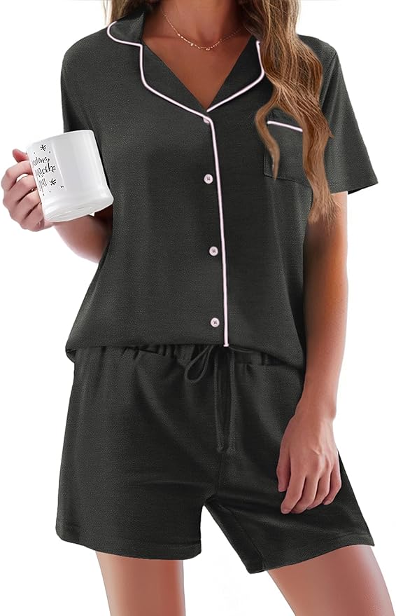 Women's Pajama Set - Short Sleeve - 2 Piece