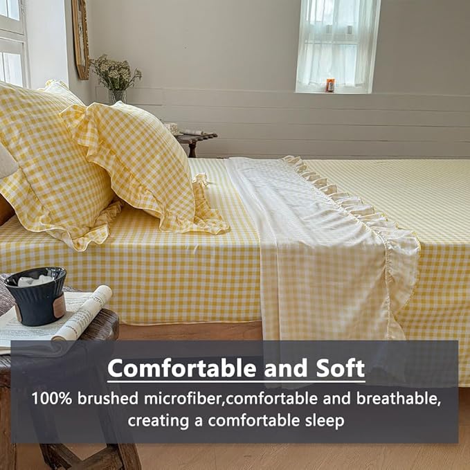 Microfiber Bed Sheet Set - King - 4 Piece