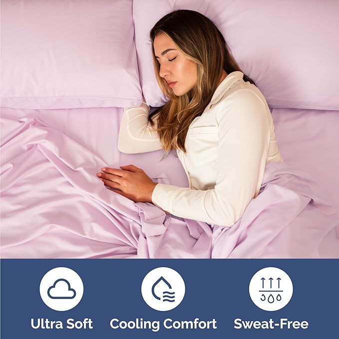 Cooling Bed Sheet Set - Twin - 16 in Deep Pocket - 4 Piece