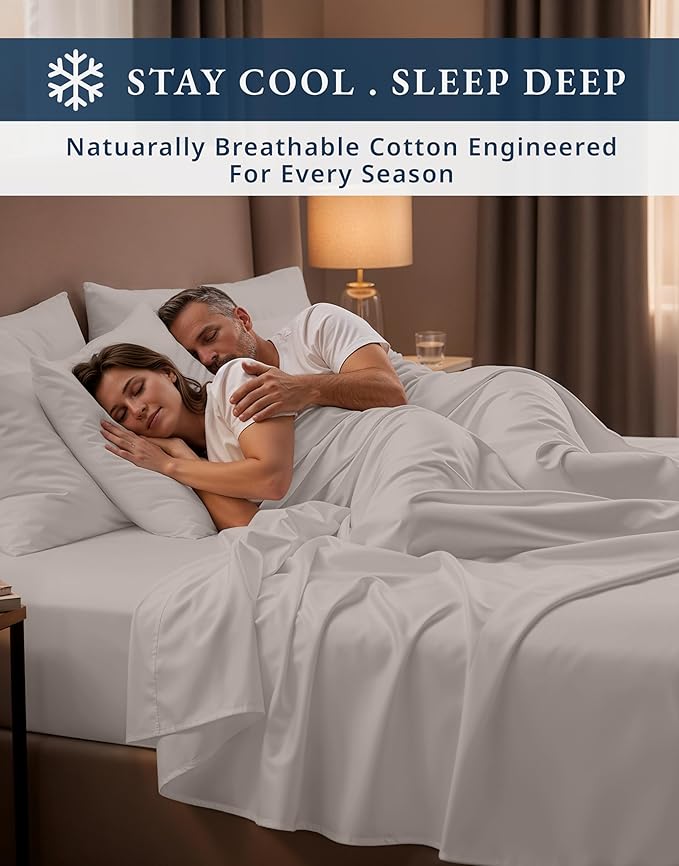 Linen Bed Sheet Set - King