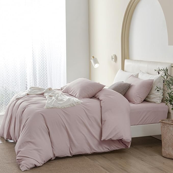 Linen Duvet Cover Set - King - 3 Piece