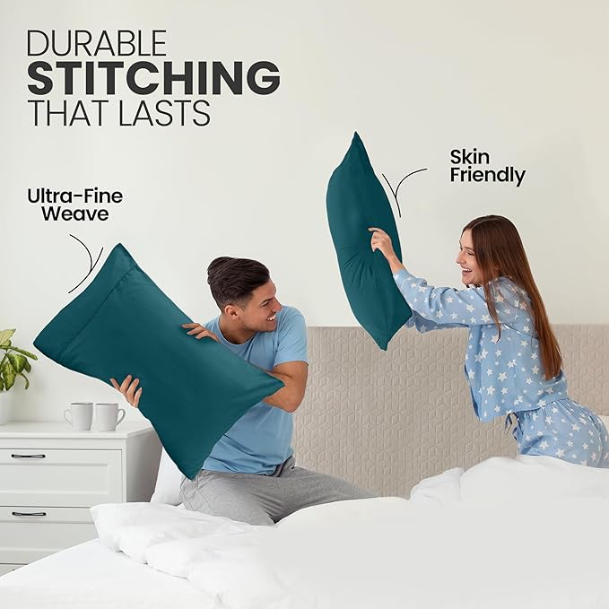 Microfiber Pillowcase Set - Queen - 20 x 30 in - 2 Pack