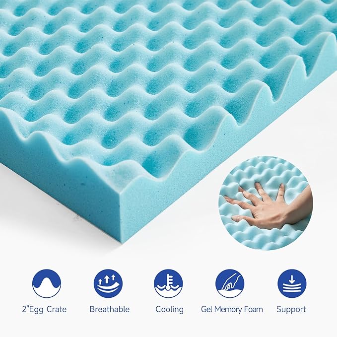 Memory Foam Mattress Topper - Queen