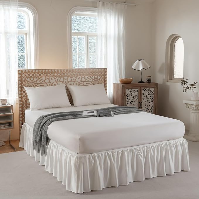 Bamboo Bed Skirt - King - 14 in Drop