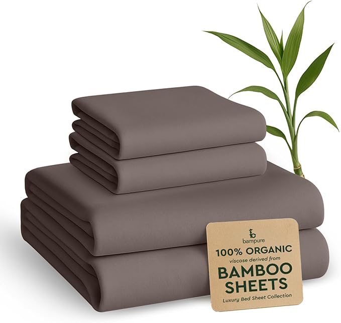 Bamboo Cooling Bed Sheet Set - Queen - 4 Piece