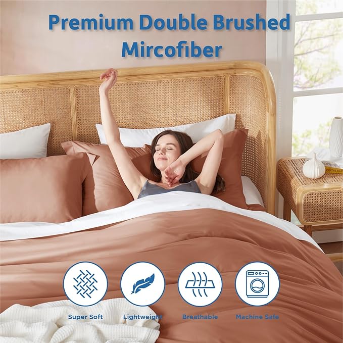 Duvet Cover Set - Full - 80 x 90 in - 3 Piece