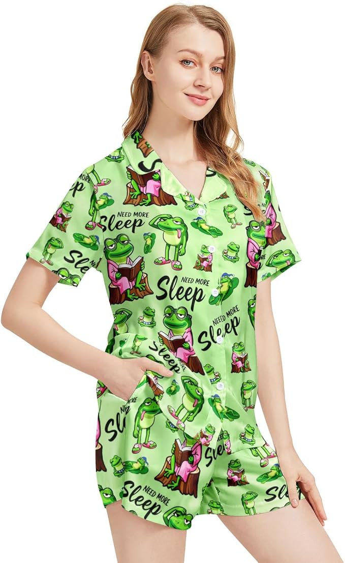Women's Pajama Set - Short Sleeve - 2 Piece