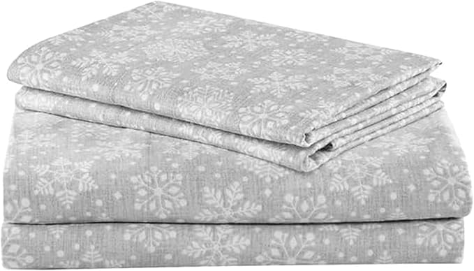 Flannel Bed Sheet Set - King - 4 Piece