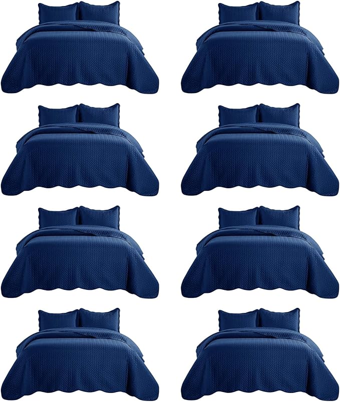 Microfiber Quilt Set - California King - 8 Pack
