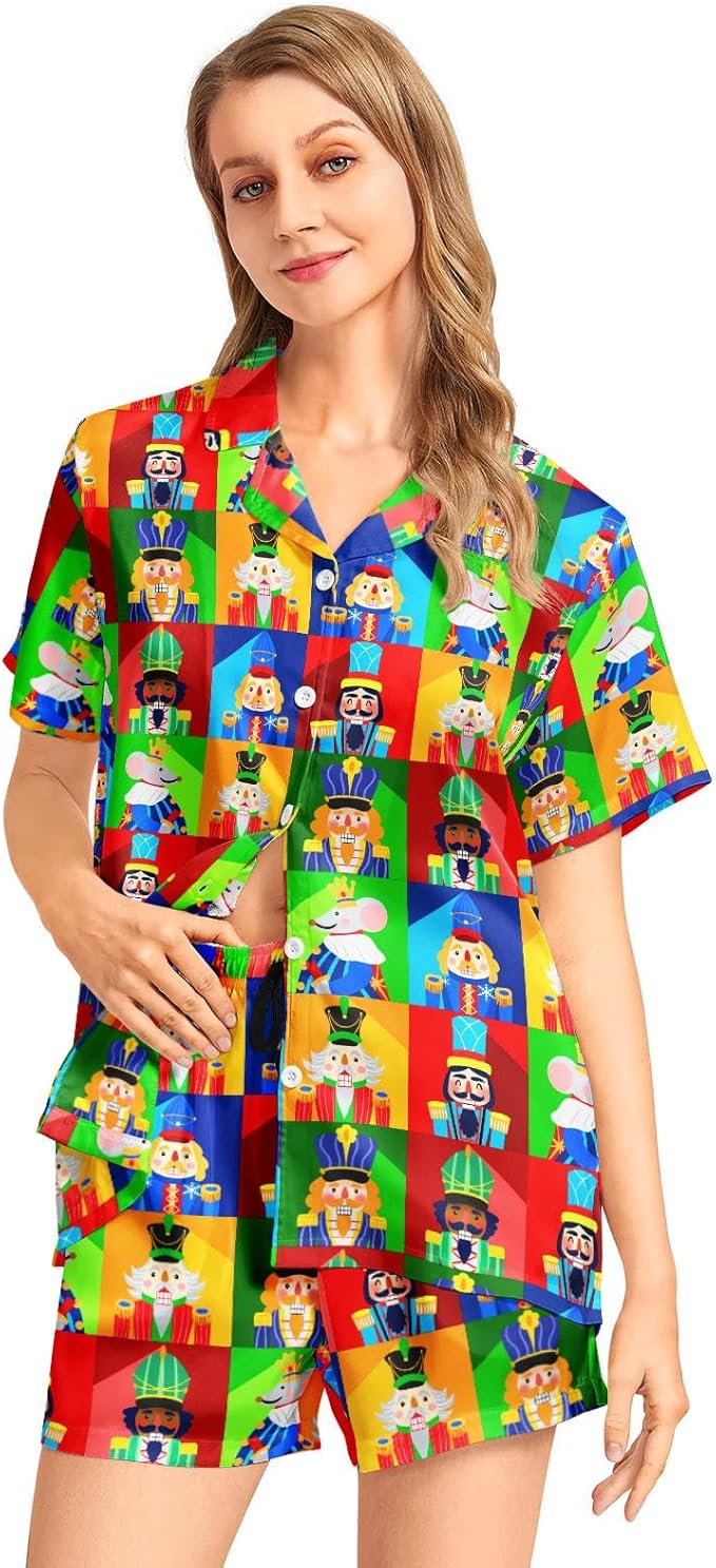 Women's Pajama Set - Short Sleeve - 2 Piece